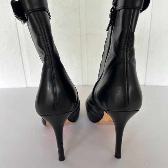 VIA SPIGA BLACK LEATHER BOOTS SIZE 8.5 - Picture 4 of 16